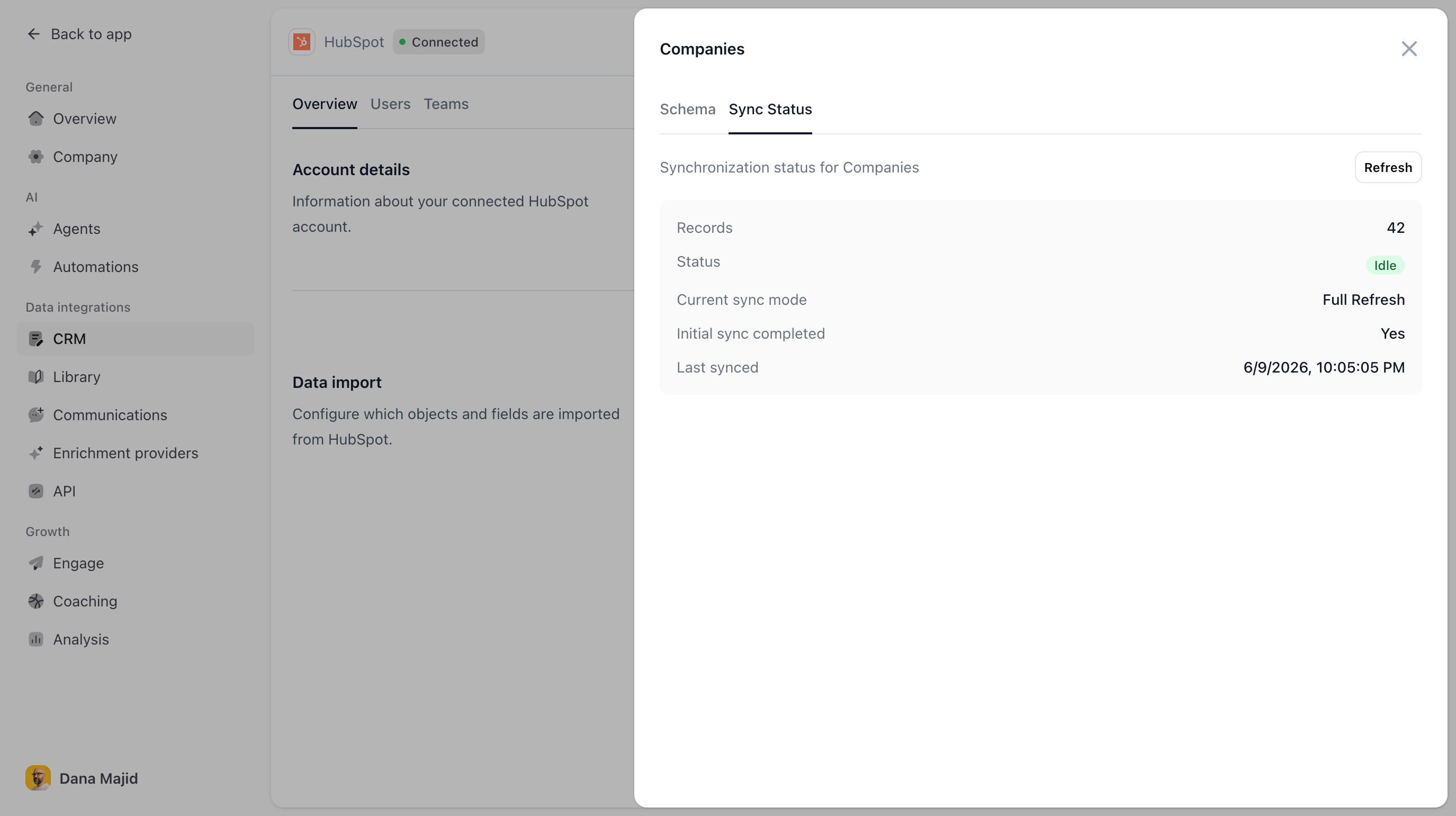 Bigmind naar HubSpot sync configureren