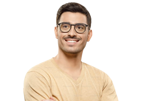 Professional man smiling